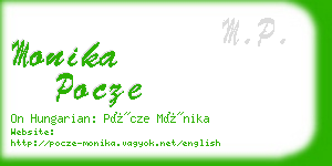 monika pocze business card